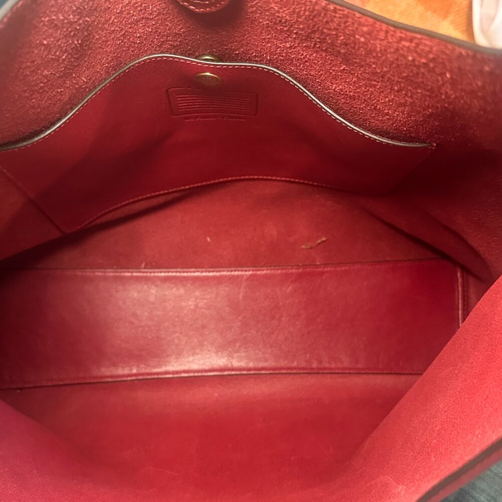 Coach Brooklyn Carryall Shoulder Bag in Oxblood Leather - Bag only - Picture 6 of 9